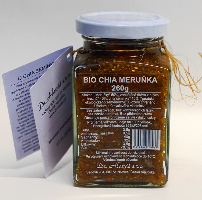 Dr.Hlaváč - BIO Chia Meruňka 260g