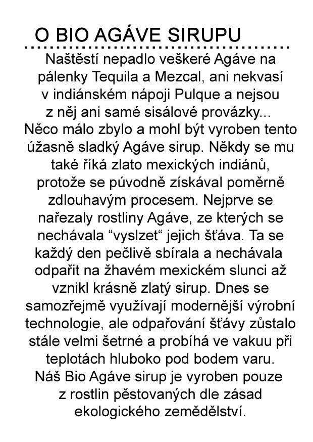 Dr.Hlaváč - BIO Sirup Agáve 350g