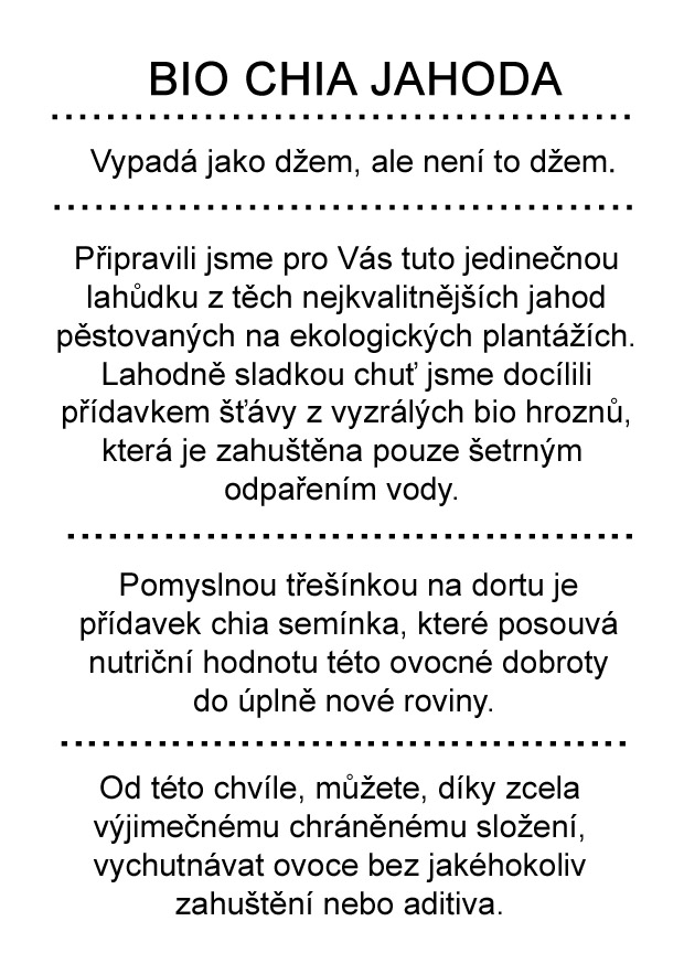 Dr.Hlaváč - BIO Chia Jahoda 260g