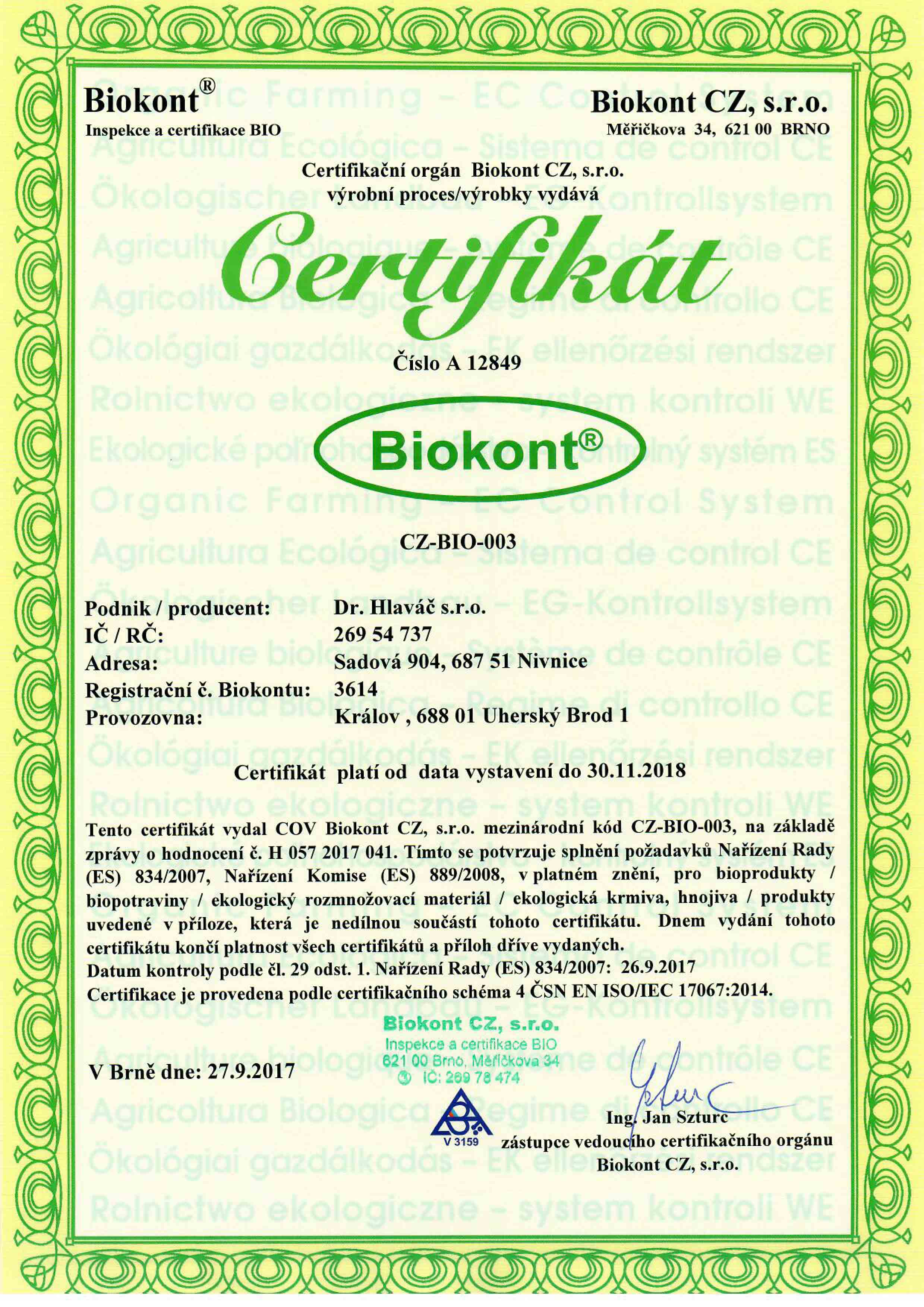 Dr.Hlaváč - BIO Chia Aronie 260g